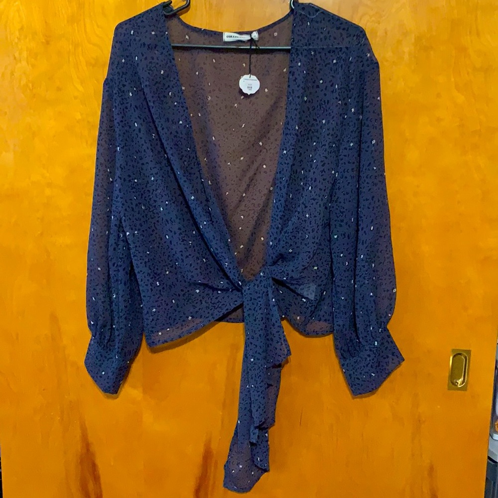 Navy blue cardigan